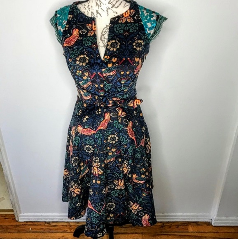 Anthropologie Eva Franco Larksong Corduroy Dress Size 6